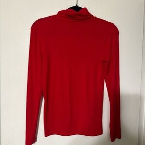 LOFT Red Long Sleeve Blouse